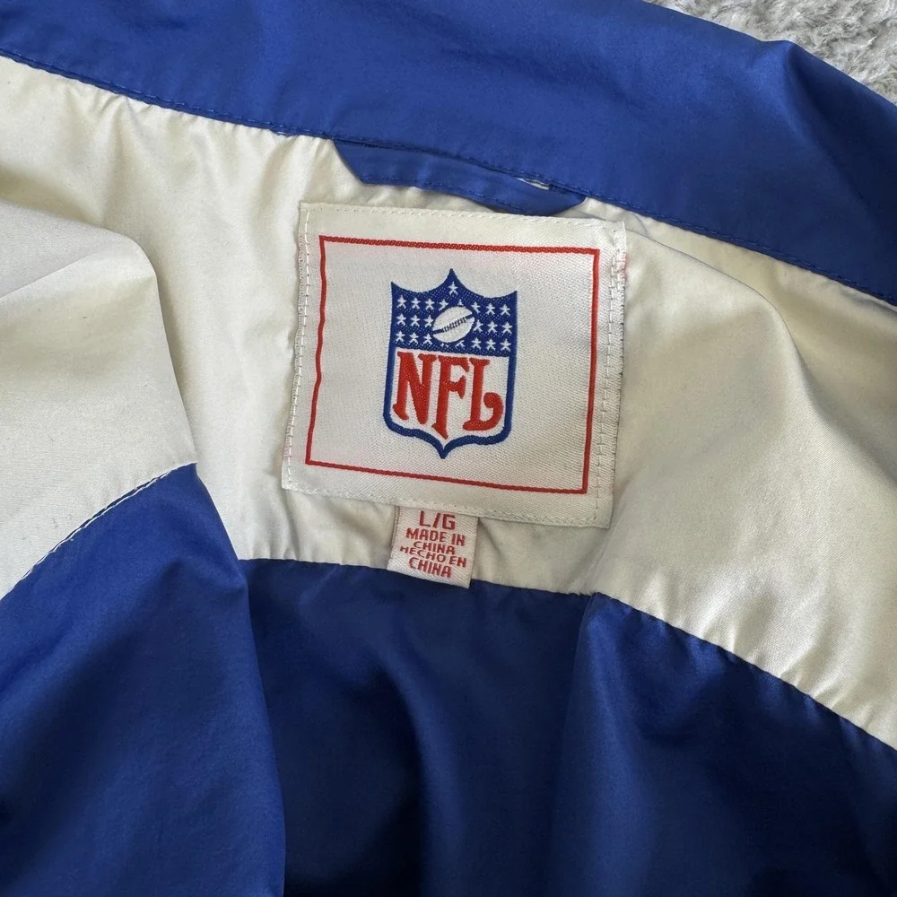 Indianapolis Colts‎ Jacket Mens Large Blue NFL Football Windbreaker Full Zip